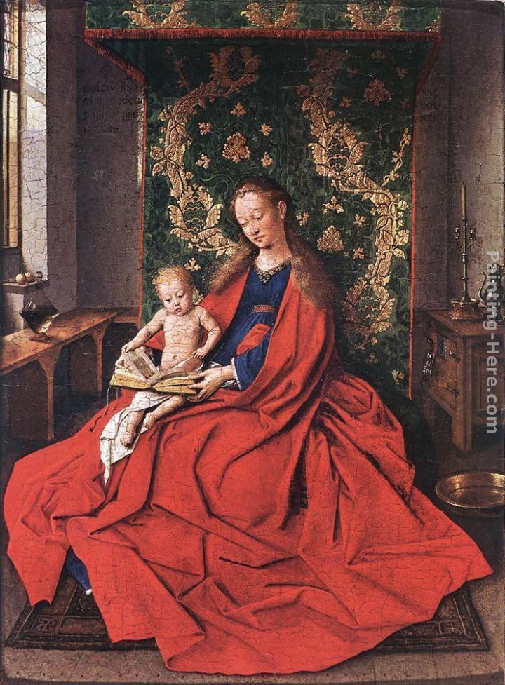 Jan van Eyck Madonna with the Child Reading
